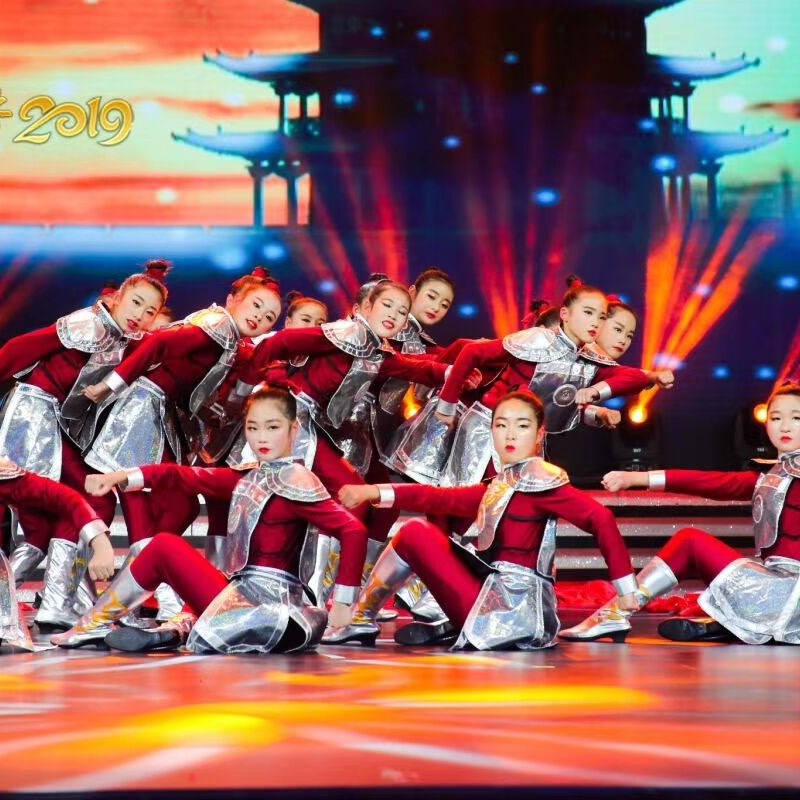 儿童古装花木兰戏曲表演服装女孩穆桂英挂帅戏服元旦演出服小花旦