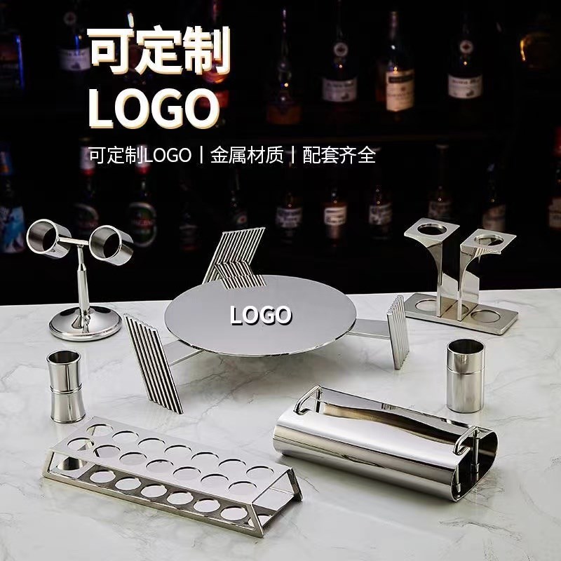 KTV包厢桌面摆件器皿餐具 商务PARTY高端话筒架纸巾盒烟缸果盘架