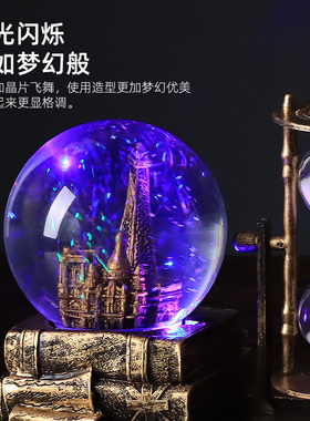 太空人宇航员水晶球音乐盒摆件男生八音盒礼品生日礼物女孩送儿童