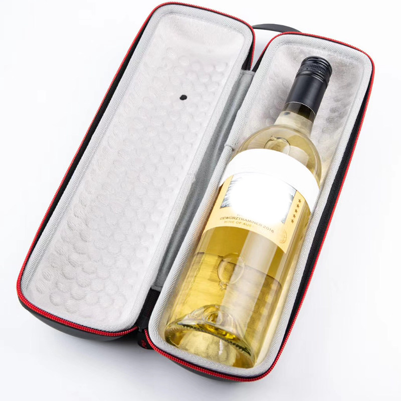 可携式单支红酒盒 智空间1支装礼盒保温防水抗压户外收纳葡萄酒皮