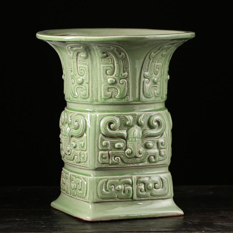 大四方花盆陶瓷兰花君子兰吊兰六月雪盆景大号家用蝴蝶兰种树老桩