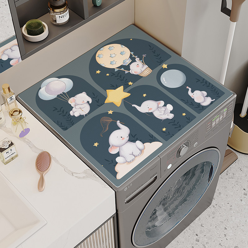 防水洗衣机盖布单双门冰箱防尘罩套防晒床头柜垫子皮革微波炉盖垫,居家布艺,万能盖巾,淘宝优惠券,粉丝福利购,淘宝优惠卷