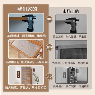 鞋 架子木收纳神器防尘室内竹门口家用门外走廊阳台楼道 柜大容量鞋