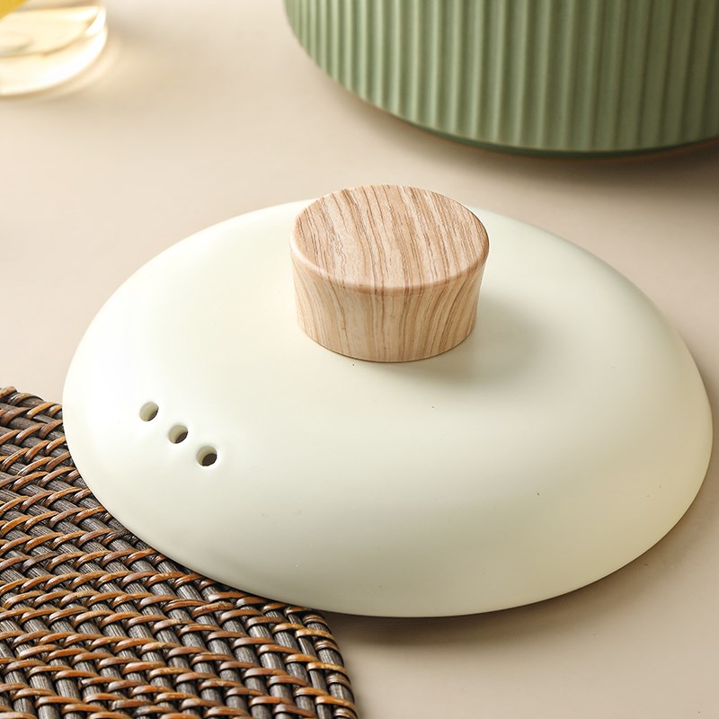 砂锅盖顶珠耐热汤锅盖帽电木防烫塑料把手浅木纹顶珠陶瓷盖子提手