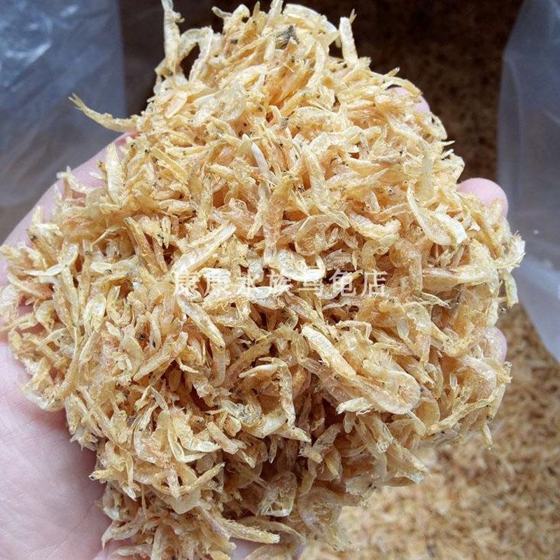 龟粮虾干 河虾宠物仓鼠粮食乌龟饲料补钙虾皮无盐幼龟水龟料500克