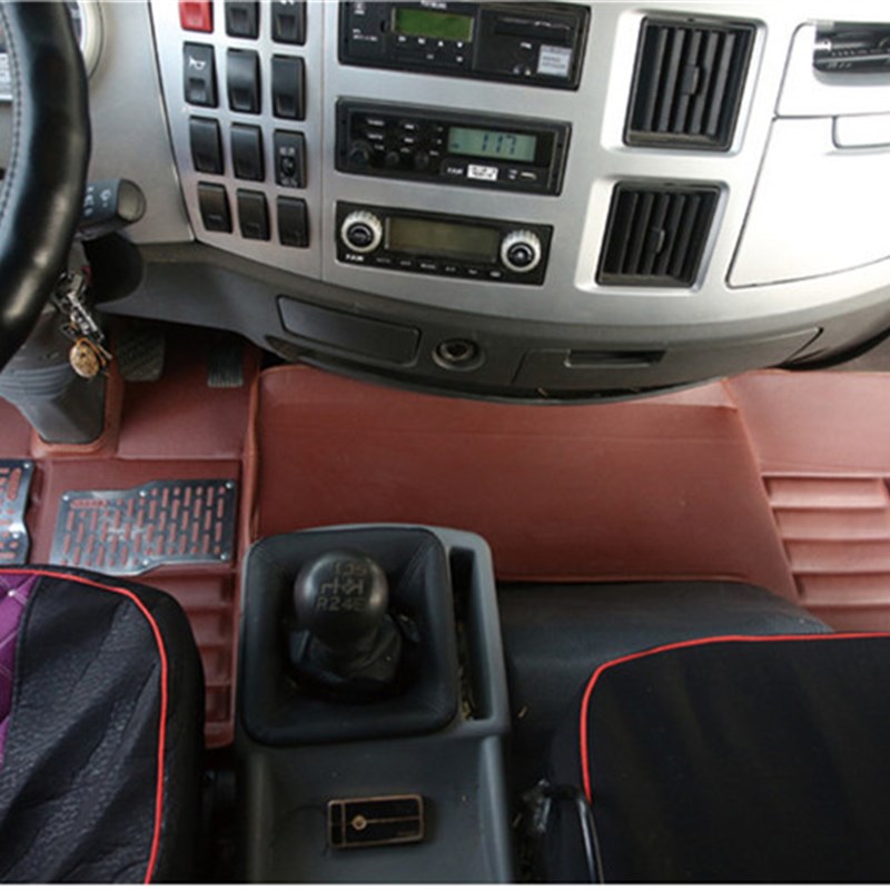 6.8米解放J6L大包围脚垫解放大货车防水脚垫解放小J6MP大包围脚垫