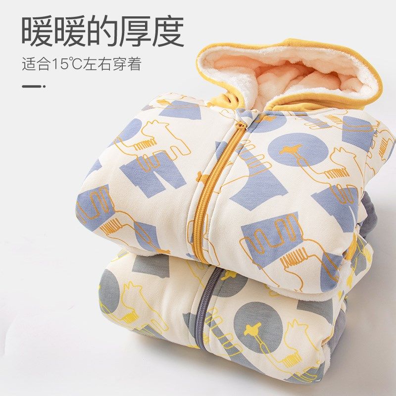 棉店婴儿棉服连帽睡袍冬季保暖加厚家居服秋睡袋男女宝宝睡衣冬装,童装/婴儿装/亲子装,家居袍/睡袍,淘宝优惠券,粉丝福利购,淘宝优惠卷