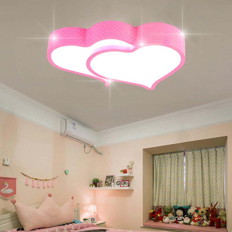 LED吸顶灯卧室客厅大灯温馨浪漫婚房双心主卧次卧室内灯家用灯具