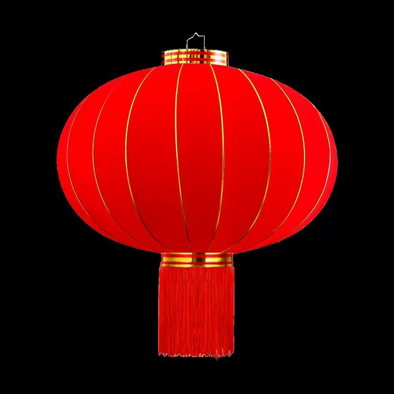 植绒灯笼春节福字LED发光