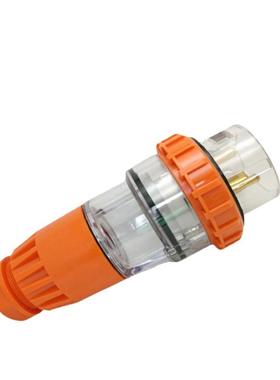 3孔32A 澳式插头 澳标防水插头56P332 3P32A花园IP66插头防尘防雨