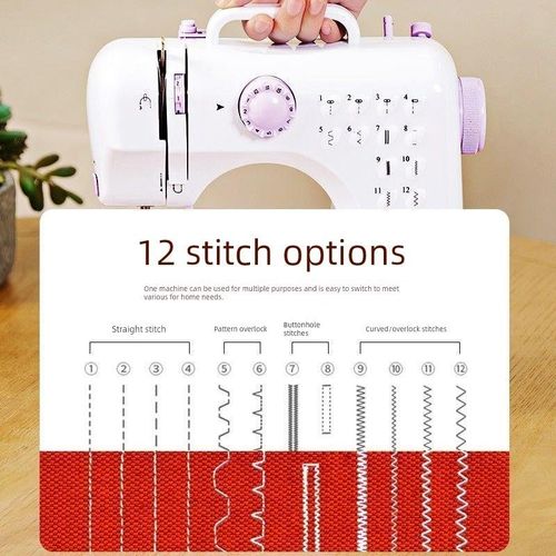 缝纫机小型505A台式锁边电动缝纫机家用吃厚缝补缝纫机