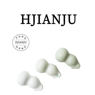 花间居葫芦笔搁天然玉小摆件毛笔置笔架古风笔托文房四宝汝窑烧制