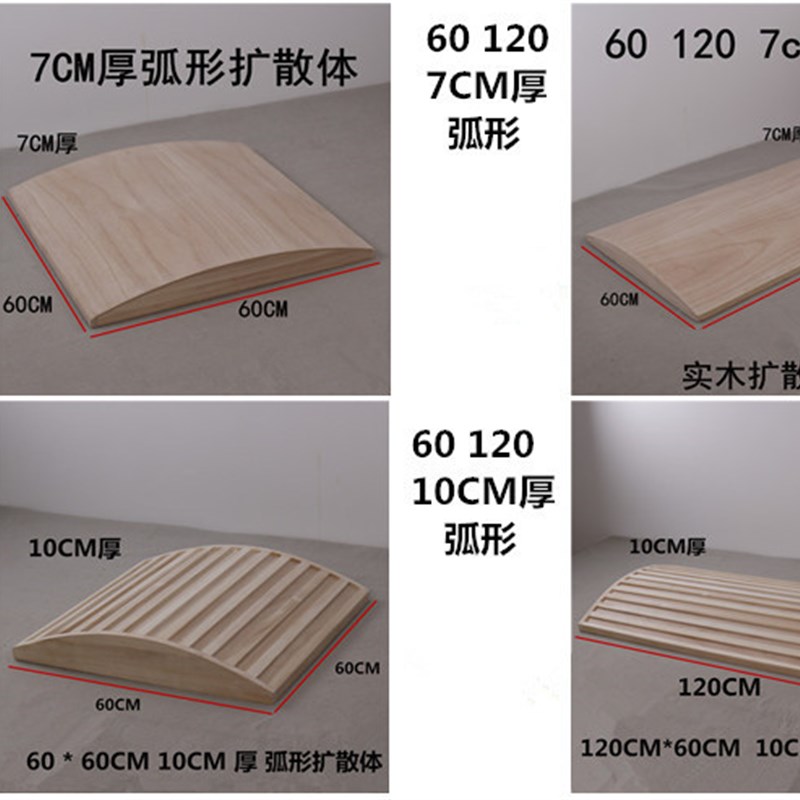 桐木原木实木低频陷阱低音驻波低频陷阱二次余数扩散板扩散体QRD