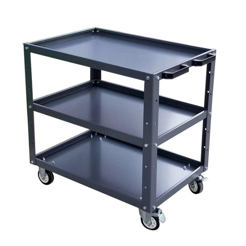 工具车汽修加厚加大二层抽屉周转车挂板手推重型带刹车三层推车