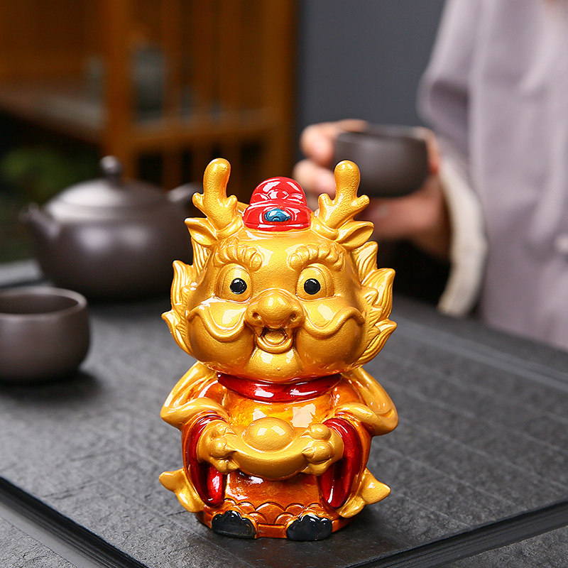 茶宠可养变色招财生肖龙创意茶玩茶桌茶台装饰礼品摆件茶具零配件