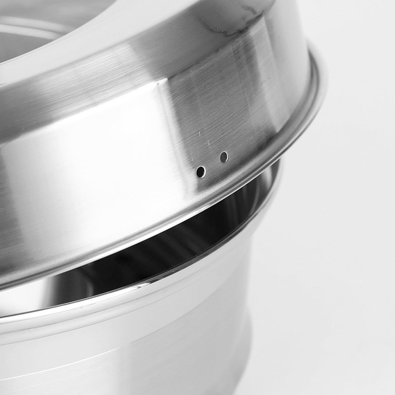 顺达30不锈钢韩式加厚直身蒸锅砂光复底两层蒸锅层蒸煮两用锅