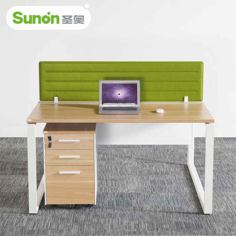 圣奥灵致 办公家具办公桌椅电脑桌现代简约2/人位屏风工作位