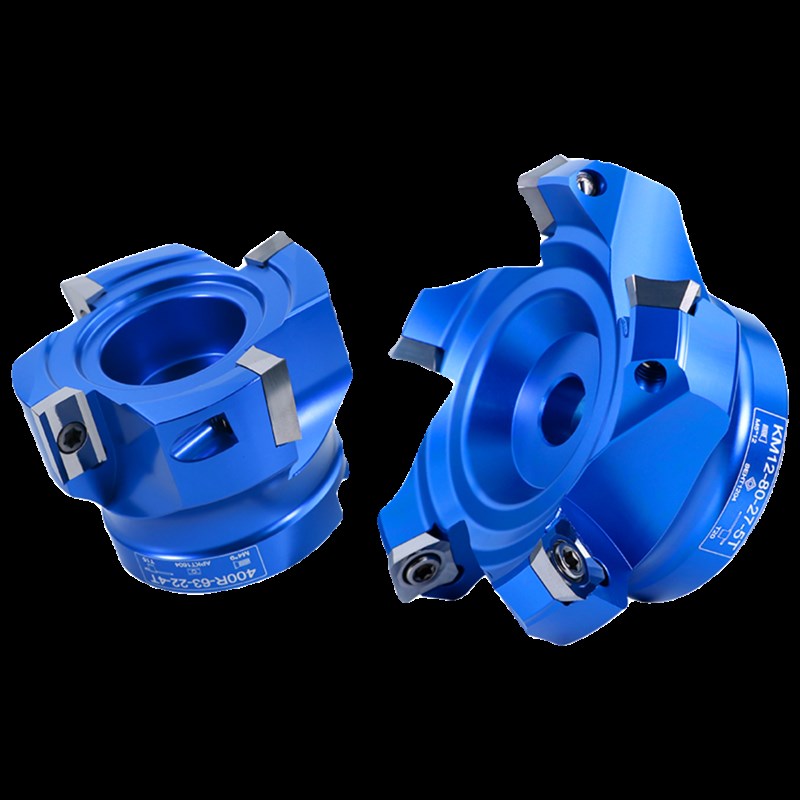 数控铝合金铣刀盘KM高光5度90度直角铝用飞刀盘0R面铣刀10