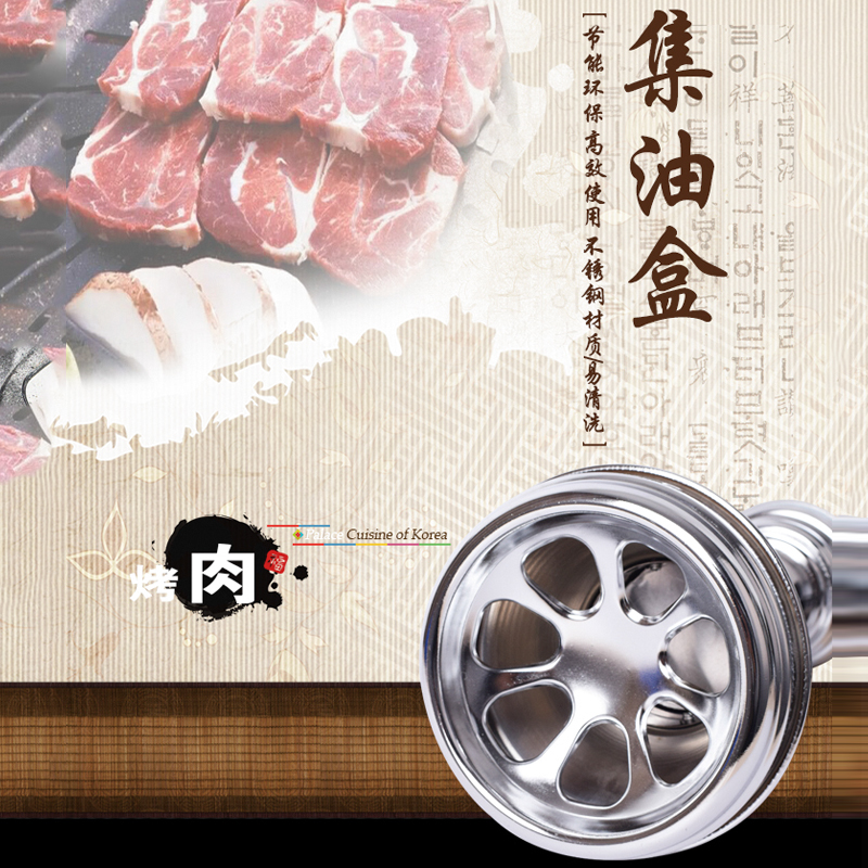 韩式烧烤上排烟 伸缩排烟管,烤肉店 直管,软管,接油盒