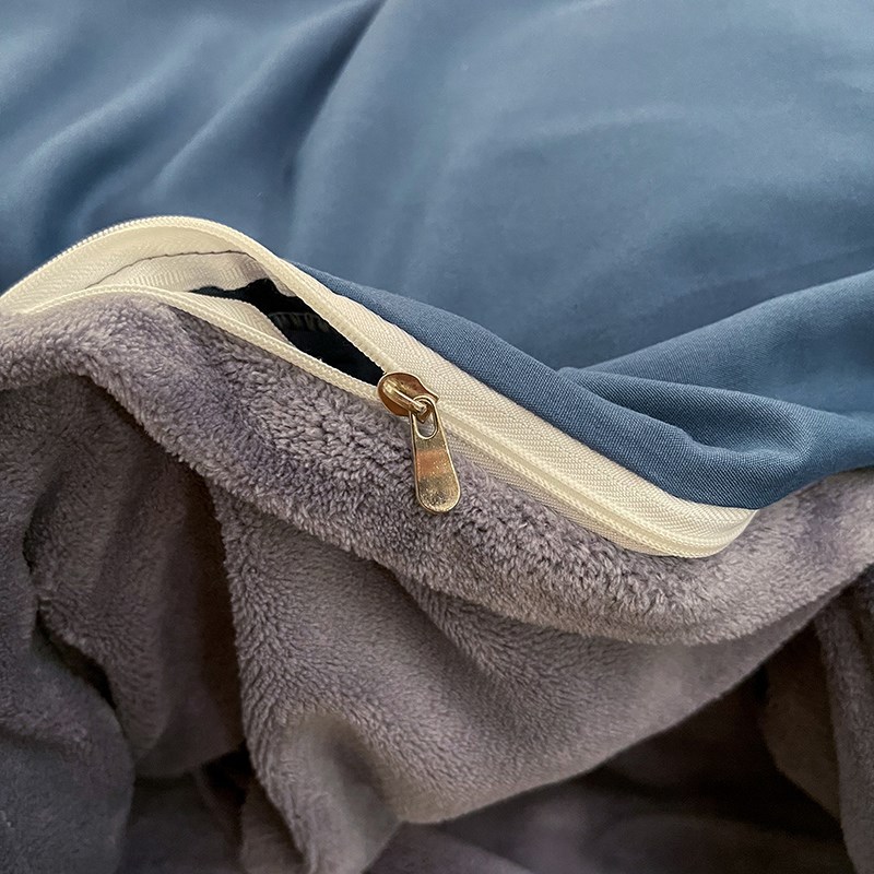 b面单面珊瑚绒被冬季单件加绒法兰1x200x230被罩单人