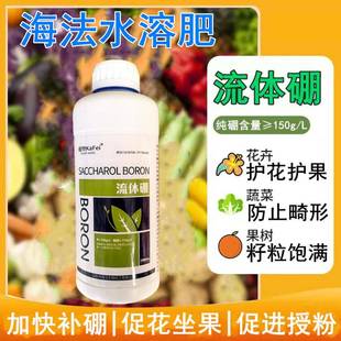 硫体硼肥农用叶面肥液体硼 农用 硼肥 荔枝龙眼专用流体硼 非进口