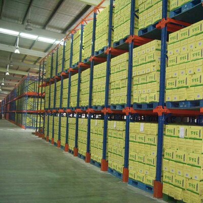 EBILTECH大型库房贯通货架仓库驶入式货架工业货物堆放货架子厂家