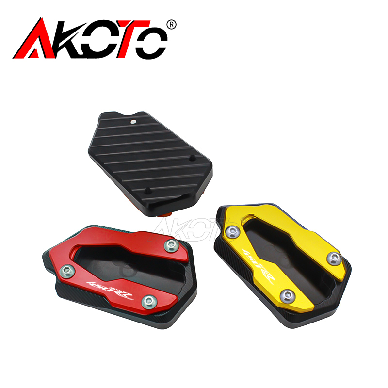 适用凯越RR改装铝合金边撑垫 加宽侧踢侧撑支架脚撑加大座配件