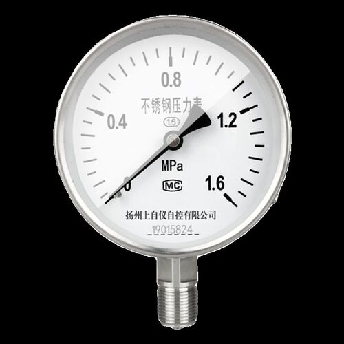 上自仪不锈钢压力表Y0BF防腐防锈YN100水压表气压表高温表蒸汽表