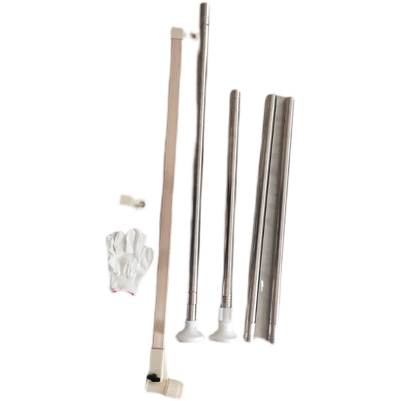 圆顶吊顶公主床幔蚊帐天地撑杆支架 地面到天花板155-330cm不锈钢