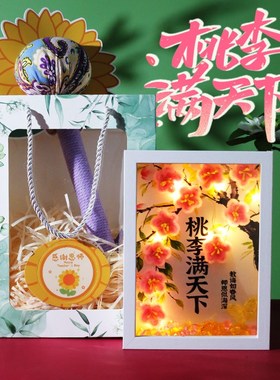 教师节手工diy扭扭棒桃花相框材料包桃李满天下成品送老师谢师礼