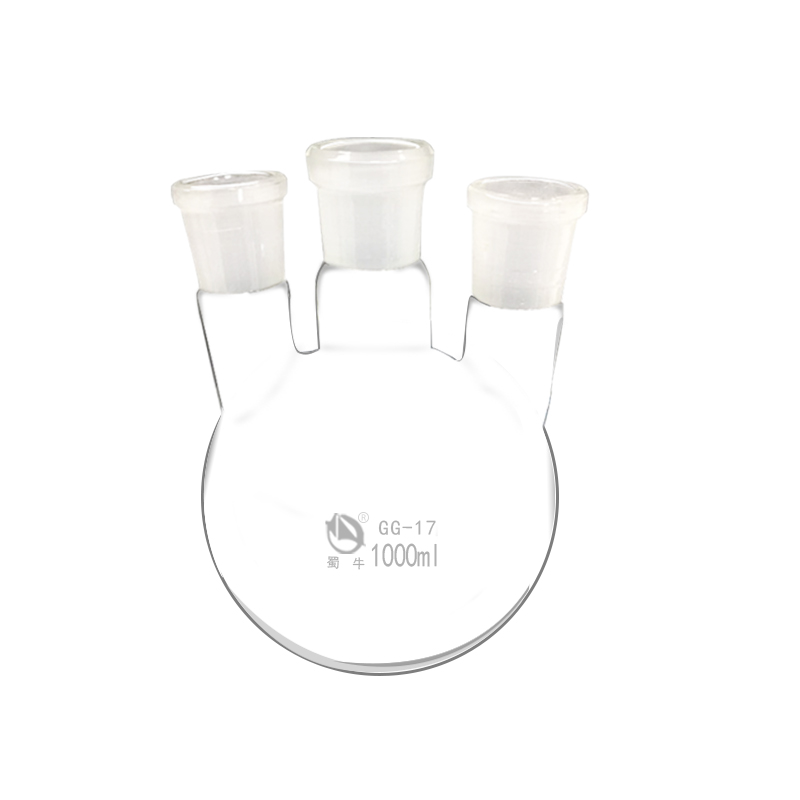 三口烧瓶0/0ml/1000/2000ml圆底烧瓶直斜多颈烧瓶三口瓶实验