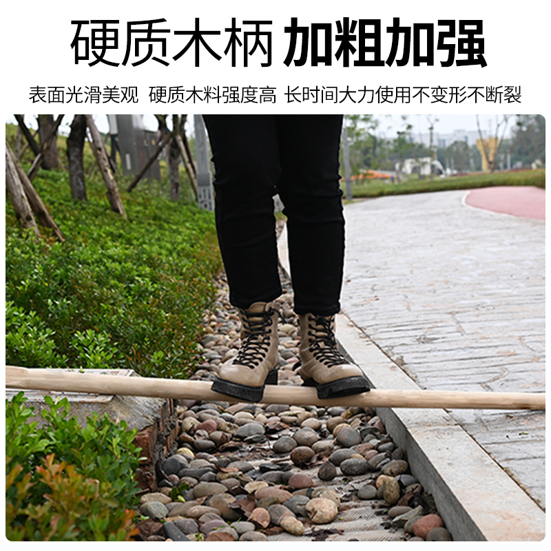 大锄头农用种菜家用除草松土挖锄老式撅头开荒工具翻地农具锰钢锄