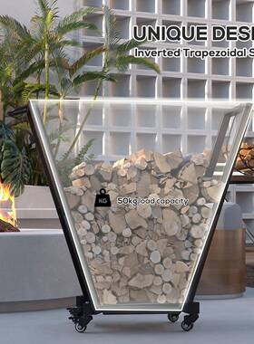 金储属简收纳柴架火架室内外壁炉重型木柴物储约物RAH现代简约