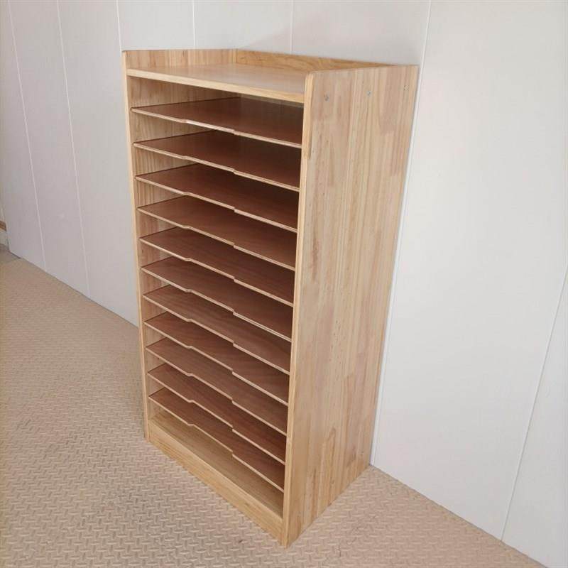 d3uGOLG4幼儿园实木画纸柜画室开卡收纳柜美术室柜张存储架子纸画