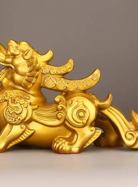 全貅铜财17043福貔貅一对钱袋貅厅皮丘摆件家居客铜貔摆饰办貔公