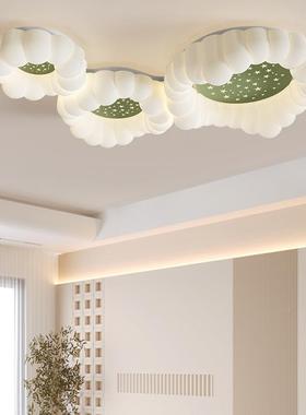 客奶油风极简厅主灯2025新款中山吸顶灯智能护眼78783具组合全屋