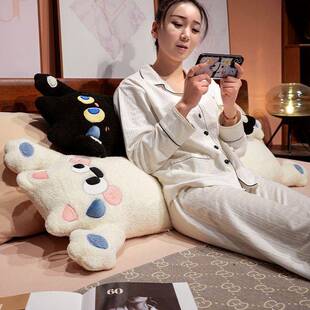 举小手大长条枕生宿舍床头靠背垫女学生觉床上夹腿侧睡睡枕头孕抱