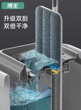 加HYteqtrs大款45cmx1cm板平懒人把免手洗20252新拖款拖布