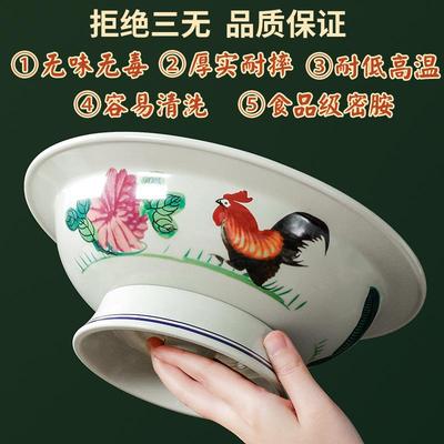 胺耐摔密公鸡碗鸡公仿瓷面碗喇叭斗防笠麻22012-8.拉面烫饭古碗仿