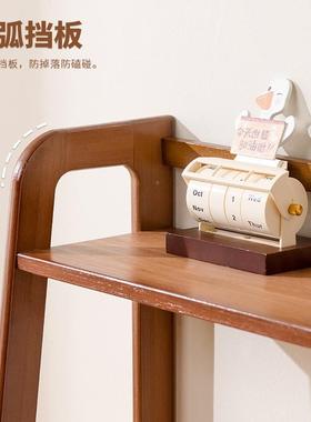 Y*h书理桌面置物架双层书立书型架学生实木小收纳书柜桌F5M87358