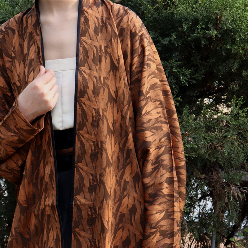 裳裳者华 棕 春夏秋宋制三裥裙飞机袖直领对襟短衫褙子日常汉服