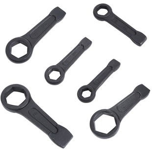 敲击六角扳手敲打重型六角形扳手30-95mm锤击敲击直柄单头六角