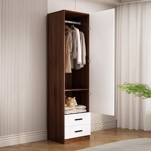 实木衣柜单门儿童卧室小户型省空间窄立柜阳台收纳储物夹缝柜定制