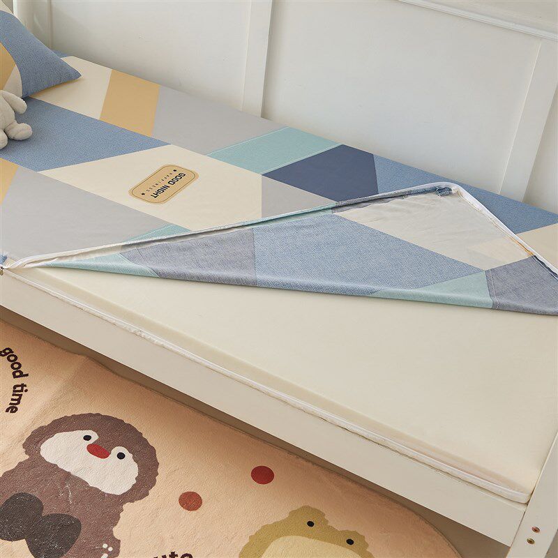 纯棉学生宿舍专用六面全包床垫套防滑90x200全棉单人褥子套垫被套