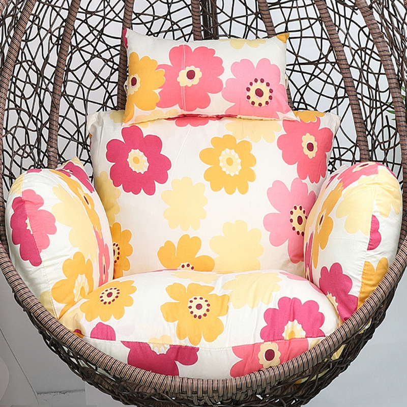鸟巢吊篮坐垫单人摇篮秋千可拆洗靠垫吊椅藤椅吊床通用加厚垫子
