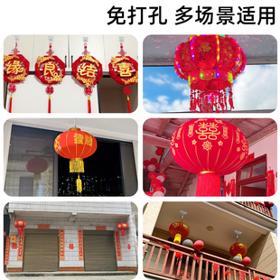 免打孔粘钩挂灯笼强力承重阳台吊顶挂钩天花板吊钩风铃挂架家用钩