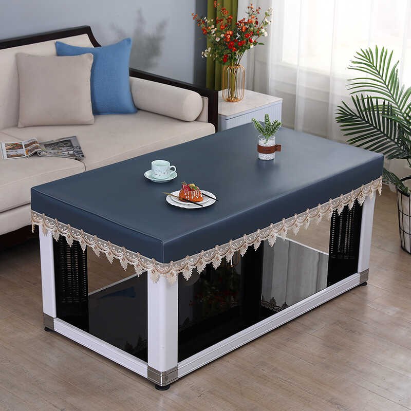 千金硅防污茶几桌布防水防油防烫免洗取暖桌电炉罩套加厚餐桌皮套