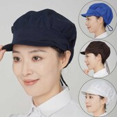 包头发工作帽子男女食品防尘厚款 车间透气卫生防油烟厂帽男女工帽