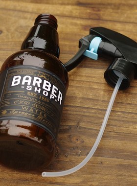 鹰堡barber发型师复古美发喷水壶理发店专用油头喷雾超细雾补水瓶