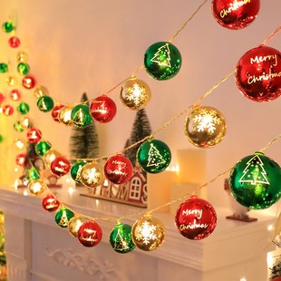 圣诞节装饰小灯串节日装扮店铺橱窗挂饰场景布置圣诞树小饰品挂件